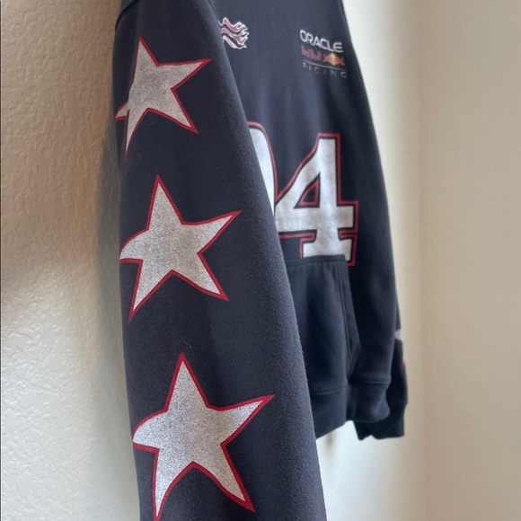 HOLLISTER Red Bull Racing Boxy Charcoal Gray Hoodie • Large - Picture 5 of 12